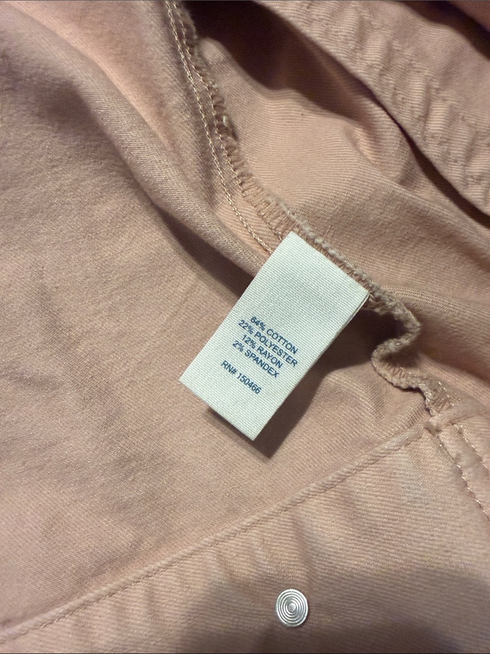 Market & Spruce Blush Pink Cotton-Blend Trucker Jacket - Picture 3 of 5